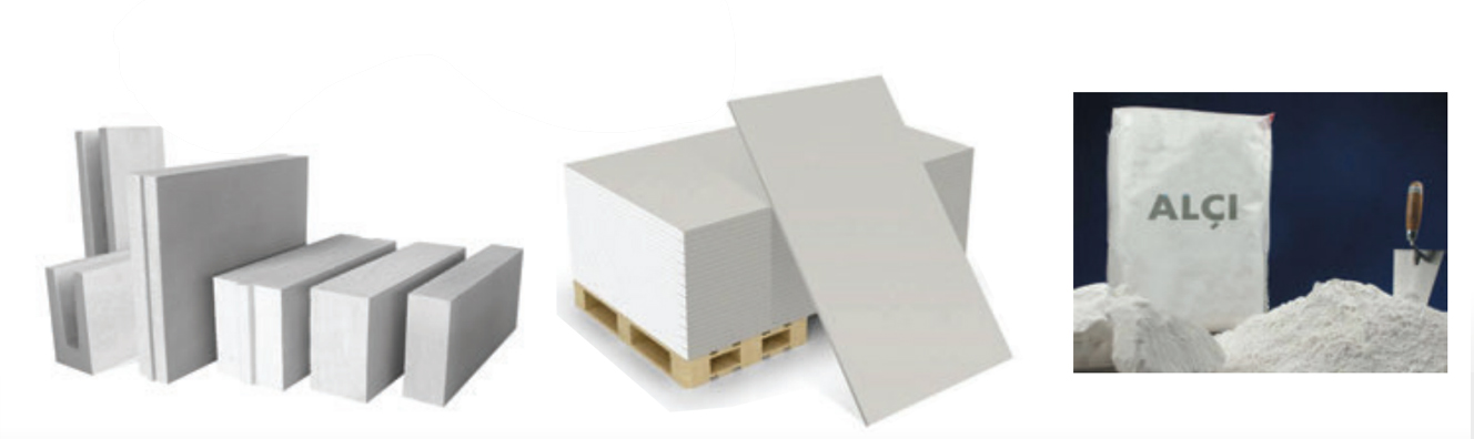 Gaz Beton Kireç Alçı Alçıpan