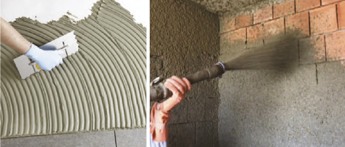 Seramik yapıştırma uygulaması